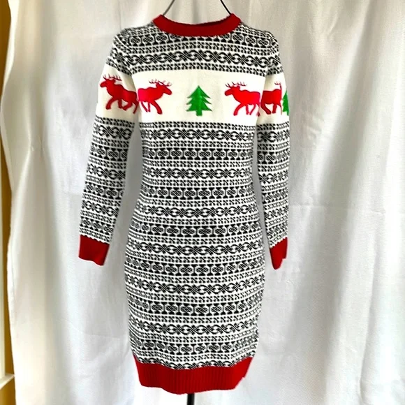 slim fit dress slacks Tipsy Elves Christmas Sweater Dresses for Women - Cute Winter Themed Dresses - Instant Holiday Outfits